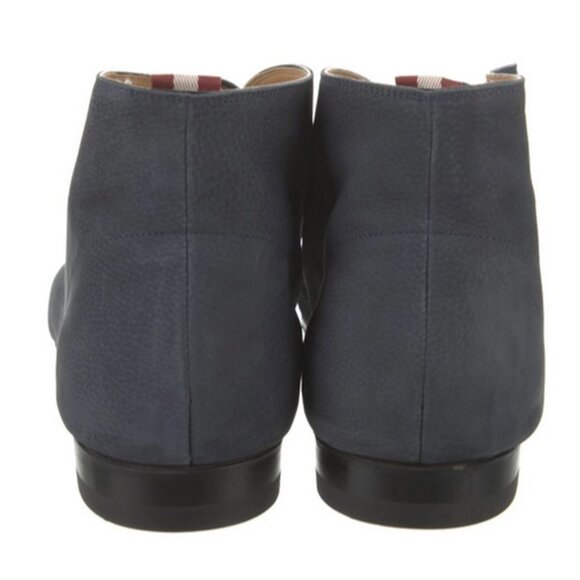 NEW $620 Bally Plurien Desert Boots! 7.5 or 9 Gray Blue Suede SWITZERLAND MADE - Picture 4 of 7
